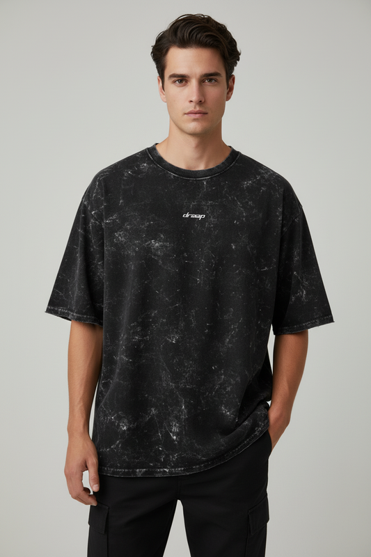 Unisex Acid Washed Oversized Tee